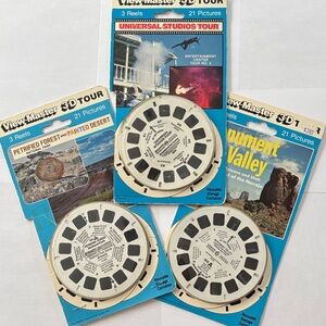 View-Master 3D Reels - Monument Valley Petrified Forest Universal Studios Tour